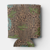 Rafraîchisseur Pour Canette Southwest Cactus Leopard Sunflowers sublimation (Dos)