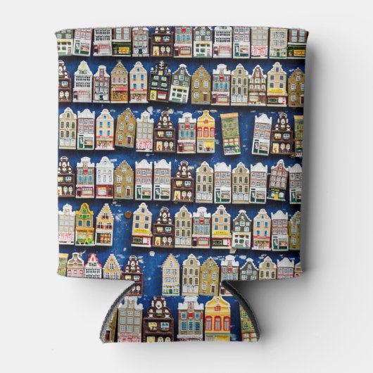 Rafraîchisseur Pour Canette souvenirs hollandais, scène de rue à Amsterdam. (Devant)