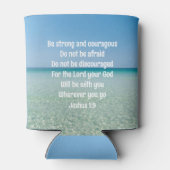 Rafraîchisseur Pour Canette Soyez Fort Et Courageux Belle Plage Christian (Dos)