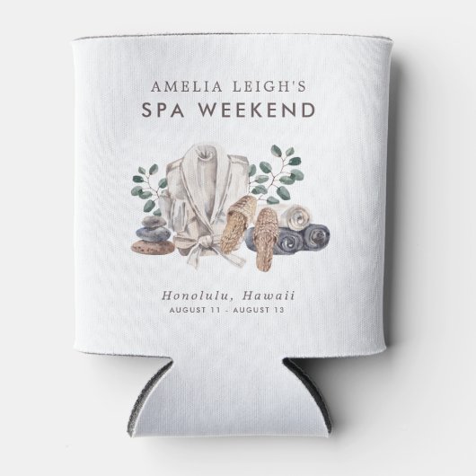 Rafraîchisseur Pour Canette Spa Bachelorette Weekend Invitation (Devant)