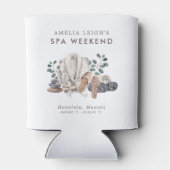 Rafraîchisseur Pour Canette Spa Bachelorette Weekend Invitation (Dos)