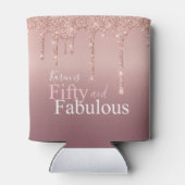 Rafraîchisseur Pour Canette Sparkle Cinquante et Fabulous Parties scintillant  (Dos)