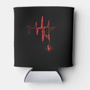 Rafraîchisseur Pour Canette Spider Heartbeat Halloween Party Rouge et sanglant
