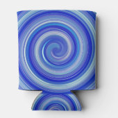 Rafraîchisseur Pour Canette spirale bleue et bleu clair (Dos)