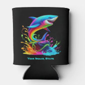Rafraîchisseur Pour Canette Splash de requin coloré (Dos)