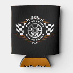 Rafraîchisseur Pour Canette Sport Voiture Course Hell Sur Roues À damiers Pro