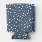 Rafraîchisseur Pour Canette Spots Dalmatiens Bleus Marine, Points Dalmatiens,  (Dos)