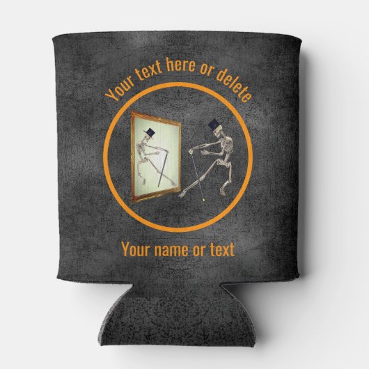 Rafraîchisseur Pour Canette Squelette dansant Personnalisé (Dos)