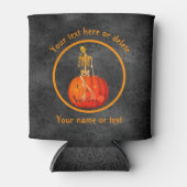 Rafraîchisseur Pour Canette Squelette Jack-O'-Lanterne personnalisée (Devant)