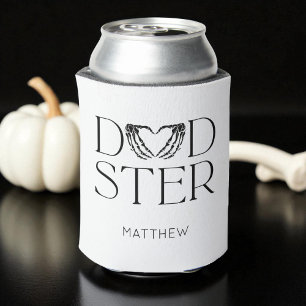 Rafraîchisseur Pour Canette Squelette noir moderne effrayant Dadster Halloween