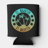 Rafraîchisseur Pour Canette St Maarten Ocean Aqua Blue Gradient Sint Martin (Dos)