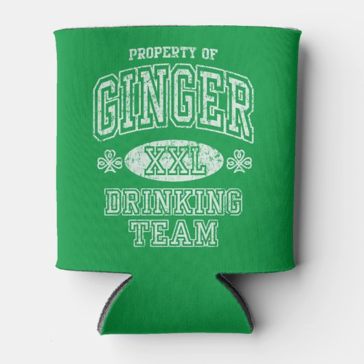 Rafraîchisseur Pour Canette St Patrick's Day Ginger Drinking Team (Devant)