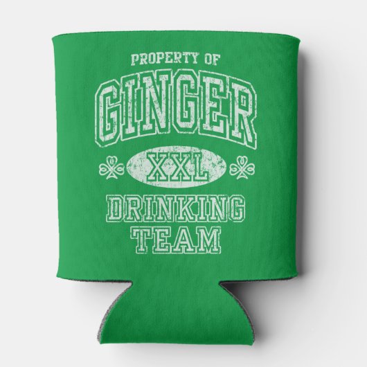Rafraîchisseur Pour Canette St Patrick's Day Ginger Drinking Team (Dos)