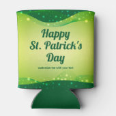 Rafraîchisseur Pour Canette St. Patrick's Day Party Cute Custom Green Sparkle (Dos)