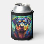 Rafraîchisseur Pour Canette Stained Glass Rottweiler (Can devant)