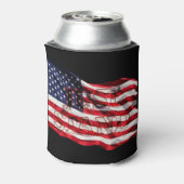 RAFRAÎCHISSEUR  POUR CANETTE STAND, DRAPEAU AMÉRICAIN (Can Dos)