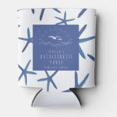 Rafraîchisseur Pour Canette Starfish Blue Beach Bachelorte (Devant)