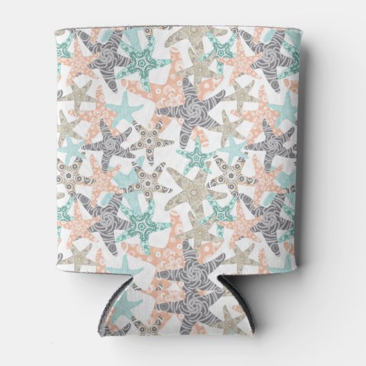 Rafraîchisseur Pour Canette Starfish Motif sans joint peut refroidir (Devant)