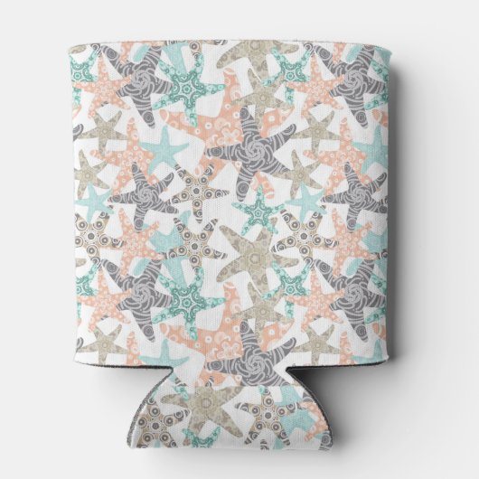 Rafraîchisseur Pour Canette Starfish Motif sans joint peut refroidir (Dos)