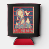 Rafraîchisseur Pour Canette Station de ski Retro 80s Vail (Devant)