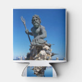 Rafraîchisseur Pour Canette Statue du roi Neptune à Virginia Beach (Dos)