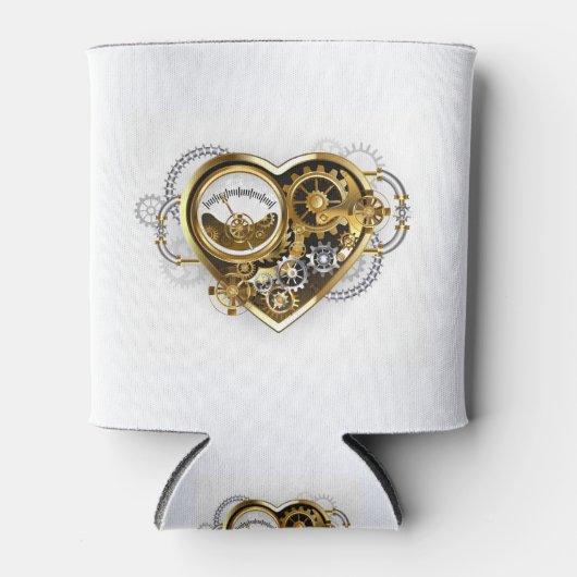 Rafraîchisseur Pour Canette Steampunk Heart with a Manometer (Devant)