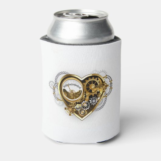 Rafraîchisseur Pour Canette Steampunk Heart with a Manometer (Can Dos)