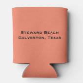 Rafraîchisseur Pour Canette Steward Beach, Galveston, Texas (Dos)