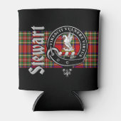 Rafraîchisseur Pour Canette Stewart Clan Badge & Tartan (Devant)