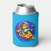 Rafraîchisseur Pour Canette Sticker astronaute de chat cosmique - Pizza spatia (Can devant)