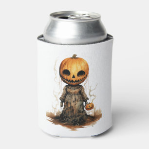 Rafraîchisseur Pour Canette Sticker Halloween Doll citrouille