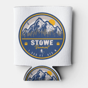 Rafraîchisseur Pour Canette Stowe Mountain Vermont Retro Sunset Ski Souvenir