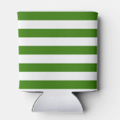 Rafraîchisseur Pour Canette STRIPES vert réglable avec nom (Dos)