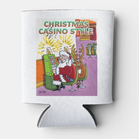 Rafraîchisseur Pour Canette Style Casino de Noël peut refroidir (Devant)