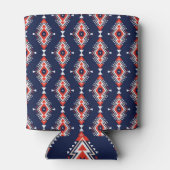 Rafraîchisseur Pour Canette Style ethnique, motif sans couture géométrique. (Dos)