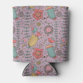 Rafraîchisseur Pour Canette Style fleuri avec fleurs (Devant)