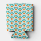 Rafraîchisseur Pour Canette Style scandinave Motif géométrique orange (Dos)