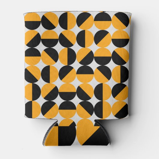 Rafraîchisseur Pour Canette Style seventies, demi-cercles géométriques. (Devant)