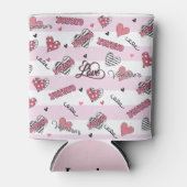 Rafraîchisseur Pour Canette Style XOXO Valentine's Day (Devant)