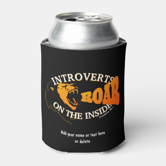 Rafraîchisseur Pour Canette Stylish INTROVERTS ROAR SUR L'INTÉRIEUR Introverte (Can devant)
