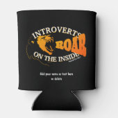 Rafraîchisseur Pour Canette Stylish INTROVERTS ROAR SUR L'INTÉRIEUR Introverte (Dos)