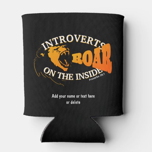 Rafraîchisseur Pour Canette Stylish INTROVERTS ROAR SUR L'INTÉRIEUR Introverte (Dos)