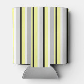 Rafraîchisseur Pour Canette Stylish Yellow and Grey Striped Monogram (Dos)