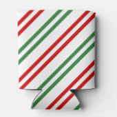 Rafraîchisseur Pour Canette Sucre de canne Noël rayures Rouge Vert (Dos)