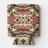 Rafraîchisseur Pour Canette Sud-Ouest Squiggly Laid Terre Tone Abstrait (Dos)