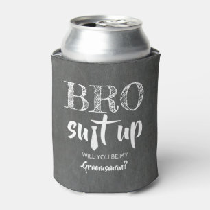 Rafraîchisseur Pour Canette Suit de BRO - Proposition amusante de Groomsman