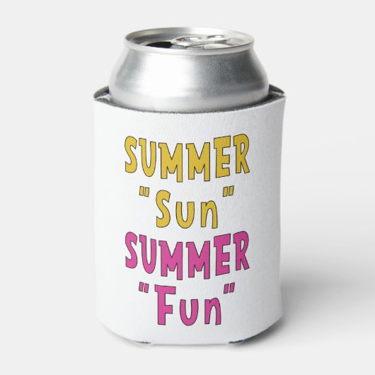 Rafraîchisseur Pour Canette Summer Sun Summer Fun (Can devant)