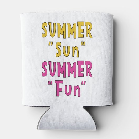 Rafraîchisseur Pour Canette Summer Sun Summer Fun (Dos)