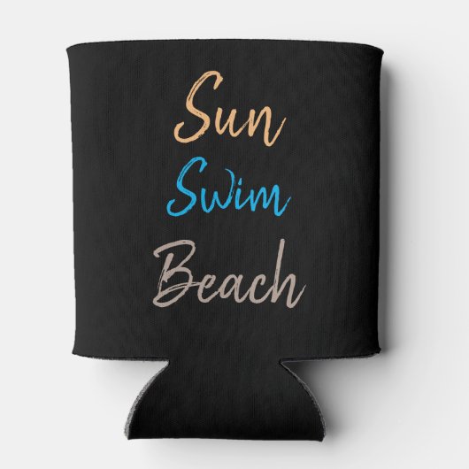 Rafraîchisseur Pour Canette Sun Swim Beach Minimal (Dos)