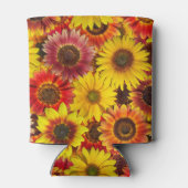 Rafraîchisseur Pour Canette Sunflowers Motif sans couture (Dos)